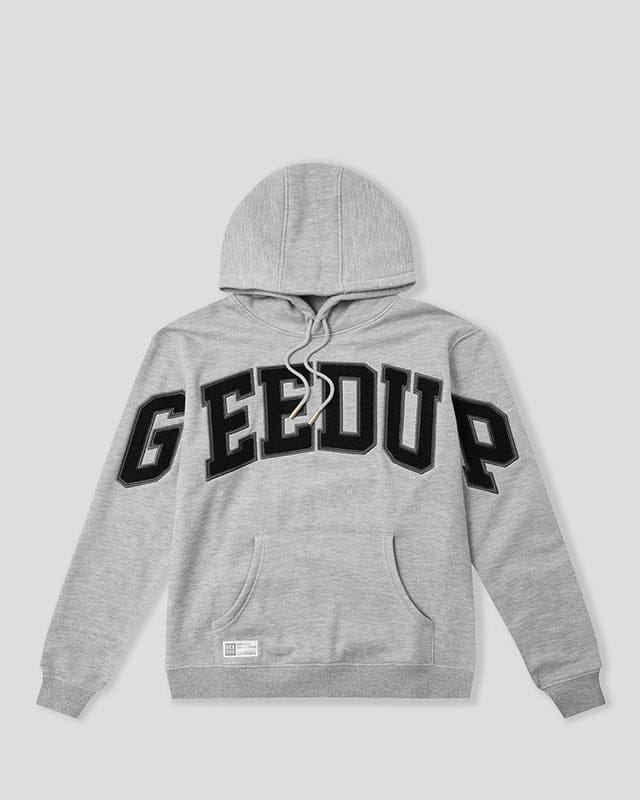 GEEDUP TEAM LOGO 'GREY BLACK' HOODIE