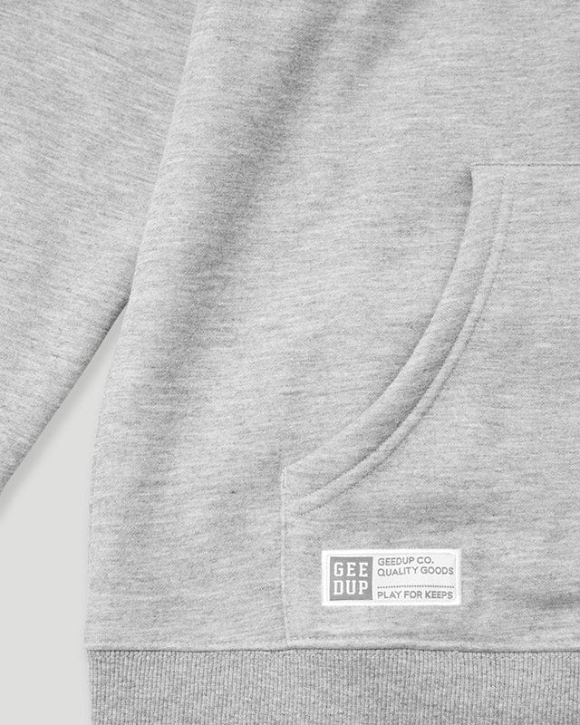 GEEDUP TEAM LOGO 'GREY BLACK' HOODIE