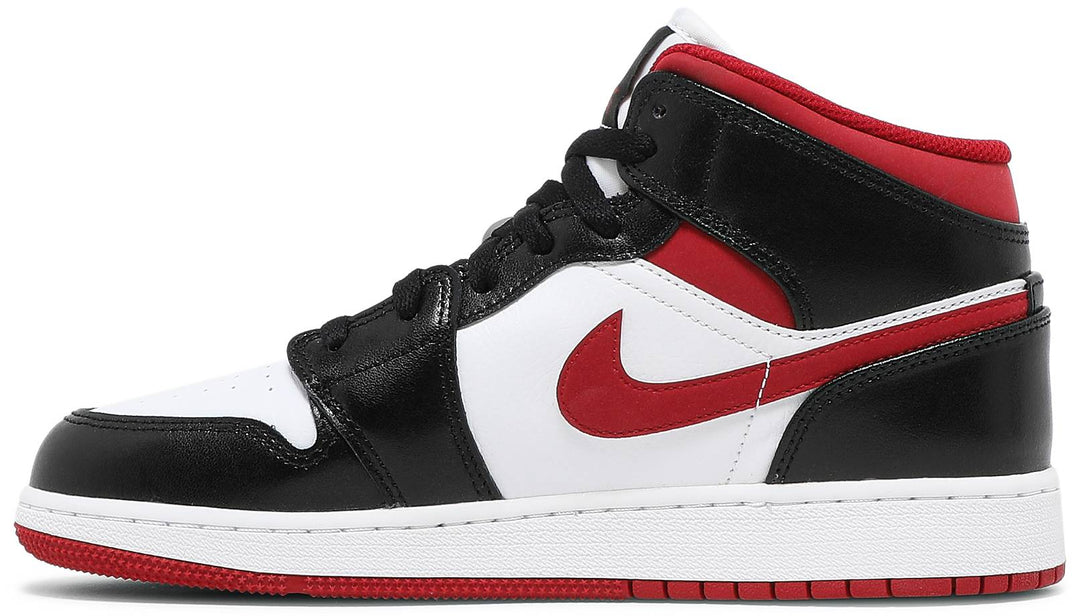 Air Jordan 1 Mid (GS) 'Gym Red Black White'