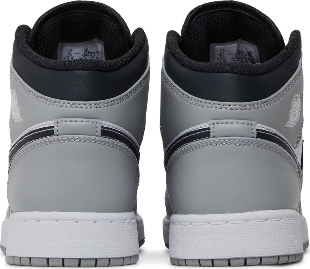 Air Jordan 1 Mid (GS) 'Light Smoke Grey'