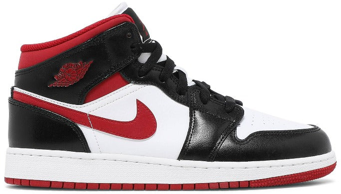 Air Jordan 1 Mid (GS) 'Gym Red Black White'